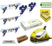 SKINSTAR Skiwax Set Skispanner Waxiron Brosse Cire naturelle Lame d'extraction 6 pièces