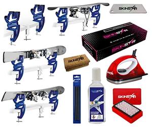 SkinStar Skiwax Set Starter Set Skispanner Décapant de cire de ski 8 pièces