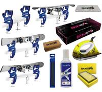 SKINSTAR Skiwax Set Starter Set Skispanner Skiwachs Entferner 8-teilig