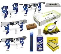 SKINSTAR Skiwax Starter Set Skispanner Natural Skiwachsentferner 8-pièces