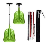 SkinStar Sonde pour avalanche 260 ou 320 cm et pelle à neige pliable en aluminium, ensemble léger et compact pour avalanche