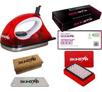 SKINSTAR Starter Kit de fartage pour skis, fer à farter, brosse à farter 5 pièces