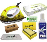 SKINSTAR Starter Kit de fartage pour skis Fer à farter Brosse Nettoyant pour fart naturel 6pcs
