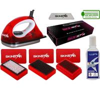 SKINSTAR Starter Kit de fartage pour skis, fer à farter, brosses, fart, nettoyant 7 pièces