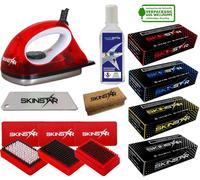 SKINSTAR Starter Set, fer à farter brosse fart hydrocarboné lame de raclage 11 pièces