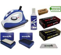 SKINSTAR Starter Ski Wax Set, Fer à farter numérique Brosse Cire hydrocarbonée 8 pièces
