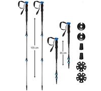 Skinstar T1 Stocks Bâtons de Randonnée Bâtons de Ski Skitouren Bâtons de Ski Randonnée Noir/Bleu