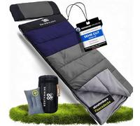 SkinWalker Sac de couchage 4 saisons été et hiver -5 °C -20 °C imperméable [couverture polaire amovible + oreiller] Outdoor Camping Festivals Sac de couchage couverture pour adulte