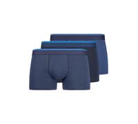 Skiny Boxers marine / bleu marine / azur, Taille XXL