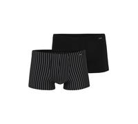 Skiny Boxers 'Power Line' noir / blanc, Taille S