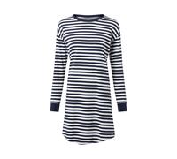 Skiny Chemise de nuit marine / blanc, Taille S