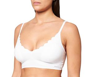 Skiny Damen Bustier herausnehmbare Pads Micro Essentials, Opaque, Weiß, 40 Femme