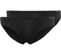 SKINY Damen Rio Slip, 2er Pack - Bas de bikini, coton stretch, Basic Schwarz M