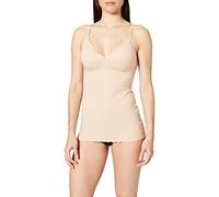 Skiny Damen Spaghettishirt herausnehmbare Pads Micro Essentials Tricot, Opaque, Beige, 38 Femme