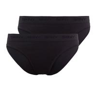 Skiny Femmes Rio Slip, 2er Paquet - sous-Vêtements, Coton, Logo Ceinture