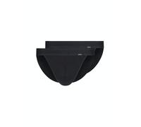 Skiny Herren Tanga Cotton Retro Bikini, Black, S Homme