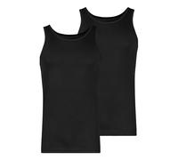 Skiny Herren Tank Top 2er Pack Shirt Multipack Fine Rib Tricot, Black, 2XL (Lot de 2) Homme