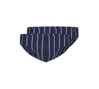 SKINY Slip brésilien lot de 2 COTTON ADVANTAGE crownblue stripes bleu | L