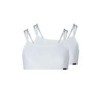 Skiny Mädchen Bustier 2er Pack Cotton Essentials, Weiß, 176 (Lot de 2) Fille