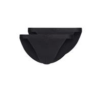 Skiny Tanga Cotton Rib String, Opaque, Noir (080693), XXL (Lot de 2) Hommes