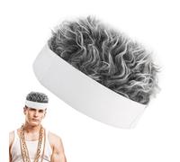 Skip Cap Hair Wig - Casquette à bonnet douce avec cheveux synthétiques épineux, drap de perruque rétro de conception | Vêtements de tête de costume pour hommes femmes sport lointain