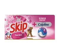 Lessive Capsules 3 en 1 Touche de Cajoline sans emballage plastique- 24 caps
