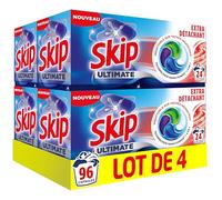 Skip Capsules Lessive Ultimate 4en1 Extra Détachant, 96 Lavages