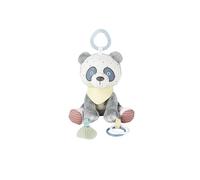 Skip Hop Bandana Buddies Jouet d'activité et de dentition doux texturé pour bébé pour jeu multi-sensoriel avec hochets, sons de froissement, couineur et miroir, se fixe à la poussette et au siège de