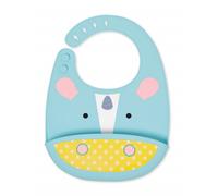 Skip Hop Bavoir en silicone Zoo Fold and Go avec poche Licorne