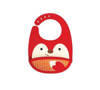 Skip Hop Bavoir Pliable Zoo Renard Silicone