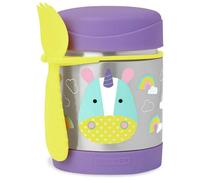 Skip Hop Boîte repas isotherme Licorne 325ml — Inox, sans BPA ni phtalate, couverts silicone — Zoo