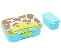 Skip Hop Boite Repas Girafe - Enfants 3 Ans et Plus - Inclus 1 Boîte à Repas + Boite à Goûter Verrouillable - Pour l'Autonomie Alimentaire, la Motricité - Clip Pratique, Facile à Ouvrir, Sans BPA