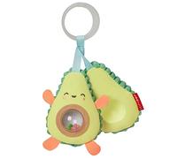 Skip Hop Hochet Bébé Avocat Poussette - Hochet Sensoriel Coloré - Éveillez Les Sens de Bébé en Toute Sécurité - Attache pour Poussette Bébé Jouet Fille Garçon Éveil - Farmstand Avocado Stroller Toy