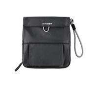 Skip Hop Matelas à langer de voyage avec surface facile à nettoyer, poche pour lingettes, rangement des couches, distributeur de sacs jetables et poche magnétique pour lingettes, ardoise propre, noir