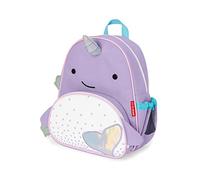 Skip Hop Petit Sac à Dos Narwhal - Cartable de Qualité dès 3 Ans - Sac à Dos Voyage & Sac École pour Enfants avec Compartiments, Bretelles Matelassées Réglables & Filets Boissons