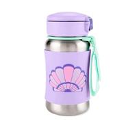 Skip Hop Spark Style Bouteille avec paille en acier inoxydable - Coquillage