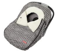 Skip Hop Stroll & Go Housse de siège auto d’hiver, gris motif plumes
