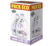 Skip - Lessive Bébé - Respect des Peaux Sensibles - 70 lavages - Développée par des Pédiatres - Parfum Hypoallergénique - Sans conservateurs MIT-BIT - Certifiée ECARF - 2x35 Lavages