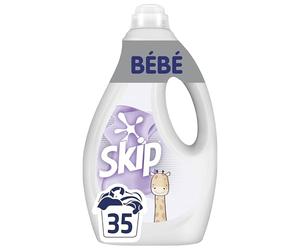 Skip - Lessive Bébé - Respect des Peaux Sensibles - Développée par des Pédiatres - Parfum Hypoallergénique - Sans conservateurs MIT-BIT - Certifiée ECARF - 35 Lavages