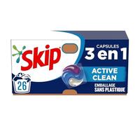 Skip Lessive Capsule Bio 550G - Élimine les taches tenaces en douceur - Pour un linge propre et frais - Formule biodégradable - Pack de 550g. - Le Lot De 2