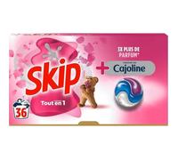 Skip Lessive Capsules Tout en 1 Touche de Cajoline 36 Lavages
