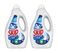 Skip - Lessive Liquide Active Clean - Propreté Impeccable - Fraîcheur Longue Durée - Détache les vêtements tout en respectant fibres et couleurs - 2x40 Lavages