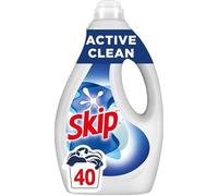 SKIP - Lessive Liquide Active Clean - Propreté Impeccable - Fraîcheur Longue Durée - Détache les vêtements tout en respectant fibres et couleurs - 40 Lavages