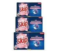 Skip Lessive liquide en capsules Sensitive 3 en 1-114 lavages - bébé & peaux sensibles - testée dermatologiquement - sans emballage plastique(lot de 3x38)