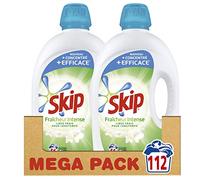 SKIP - Lessive liquide Fraîcheur intense - 112 lavages - Soin Complet - linge frais pour longtemps - propreté impeccable (lot prOMO de 2x56)