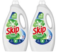 Skip - Lessive Liquide Fraicheur Intense - Action Détachante Efficace - impeccable, éclatant et délicatement parfumé - 60 Lavages (Lot de 2)