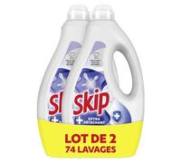 Skip Lessive Liquide Tout en 1 Extra Détachant, 80 Lavages | Action immédiate dès 30 degrés - Garantit une propreté impeccable - Efficacité exceptionnelle sur taches incrustées