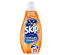 Skip Mon Cycle Court Parfait Intensité Max Sport Active Touche de Cajoline - Lessive Liquide Skip Cycle Court avec Technologie Contre les Odeurs de Transpiration - Touche de Cajoline - Intensité Max
