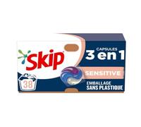 SKIP Skip lessive capsules 3-en-1 sensitive x38 - Lot de 38