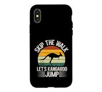 Skip The Walk Let's Kangourou Jump Kangourou Coque pour iPhone X/XS